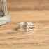 Snake Ring size 8 Vintage stelring silver on wood